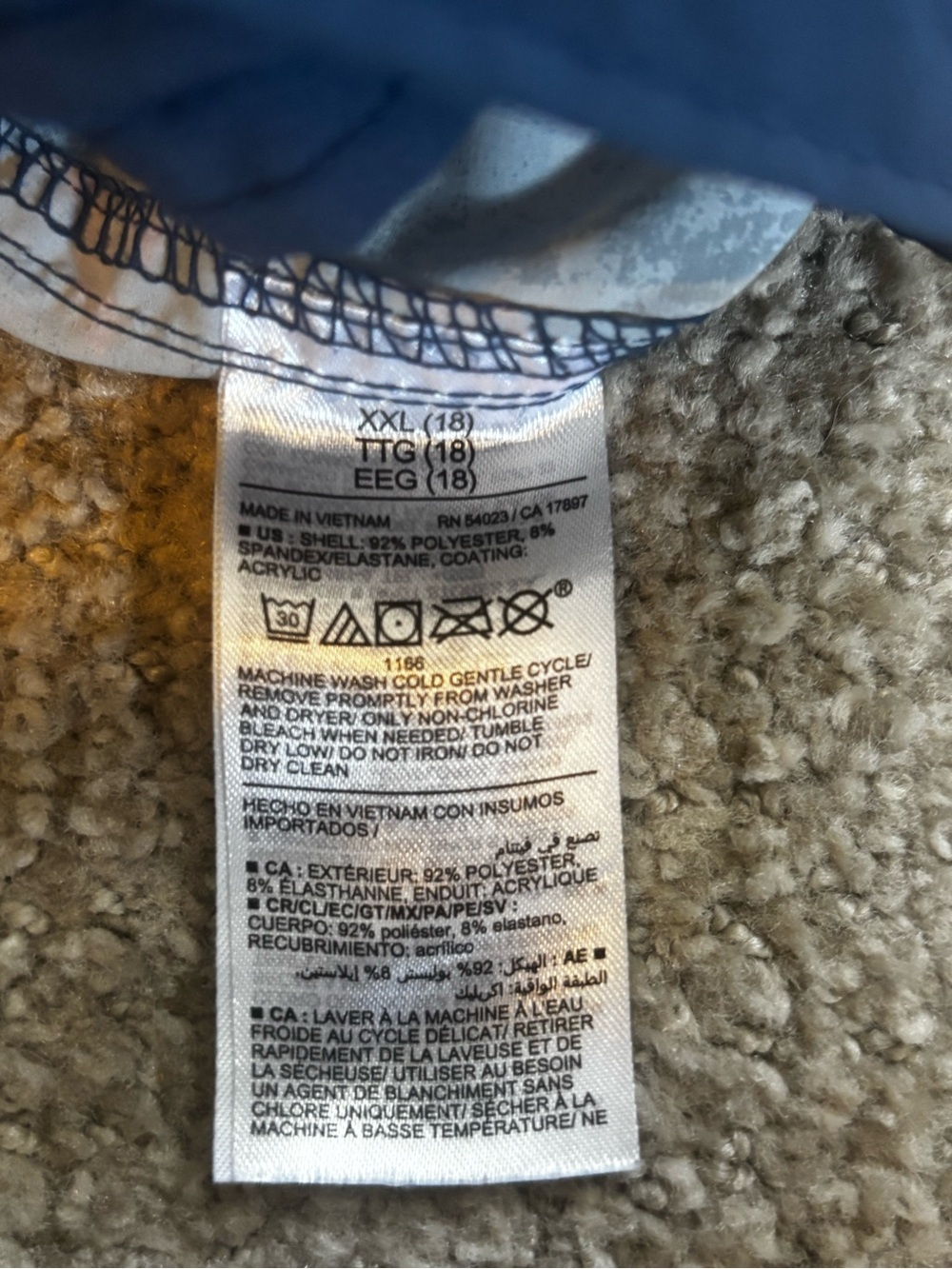 Old Navy Boys XXL 18 Tropical Palm Print Swim Trunks Board Shorts Beach Vacation - Picture 5 of 6